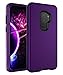 SKYLMW for Samsung Galaxy Z Fold 6 Case with 360° Rotatable Magnetic Ring Stand, Slim Thin Matte Protective Phone Case for Women Men, Red