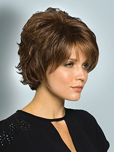 Judges Costumes - Menoqi Wigs for Women Short Wig Brown Hair Wigs Party Cosplay Wig