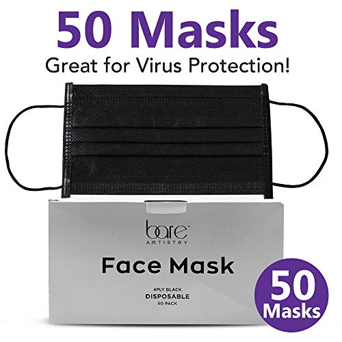 50pcs Disposable Universal Face Mask, 4 Layers Medical Earloop Mouth Mask Anti Dust, Great for Virus Protection - Thumbnail 7