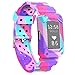 Moretek Watch Fitness Silicone Wristband Smart Replacement Band for Fitbit Charge 2 Tracker (Graffiti)
