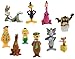 Hanna Barbera / Loony Tunes Classic Cartoon Charater Mini Figure Vending Toy Set of 10 (Fred Flinstone, Tom & Jerry, Daffy Duck, Yogi Bear, Scooby Doo and more...