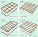 Greenco Collapsible Underwear Drawer Divider Closet Organizer - Set 4, Beige