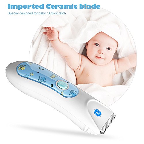 Gland Kids Hair Trimmer, Professional Cordless Hair Clipper for Baby Children Infant Haircut, Waterproof Ultra Slient (Blue)