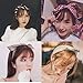Tovip 9 Pieces Multicolor Twist Bow Wire Headbands Wrap Hair Accessory Hairbands for Women and Girls (Random Color)