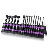 L COSMETIC(TM) Makeup Brushes Set Professional 15 Pcs Natural Hair Synthetic Cosmetic Brushes Eyeshadow Concealer Powder Brushes Kit and Brush Egg