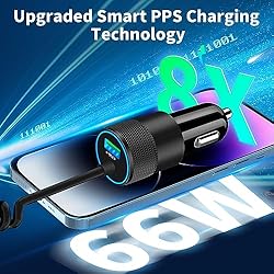 [Apple MFi Certified] iPhone Car Charger Fast
