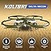 Kolibri Delta-Recon Quadcopter Drone for Kids & Adults, Wifi FPV App HD 720P Camera Live Video, Auto Take Off/Landing with Altitude Hold Function, Best for Beginners, Top Gifts for Teens. Model: U818A