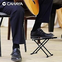 CAHAYA Guitar Foot Stool: 6 Position Height Guitar