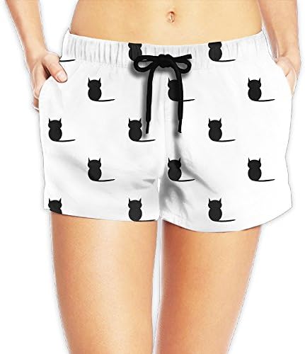 Woman Casual Kitty Figure Beach Pants