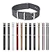ARCHER Watch Straps, Premium Nylon NATO Straps, Choice of Color and Size (Gray, 20mm)