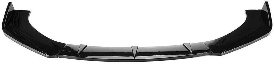 Boombee Bumper Protector 3pc Gloss Black Front Bumper Lip Protector Spoiler Splitter Compatible with Hyundai Veloster 2013-2017 (Color : Black, Size : M)