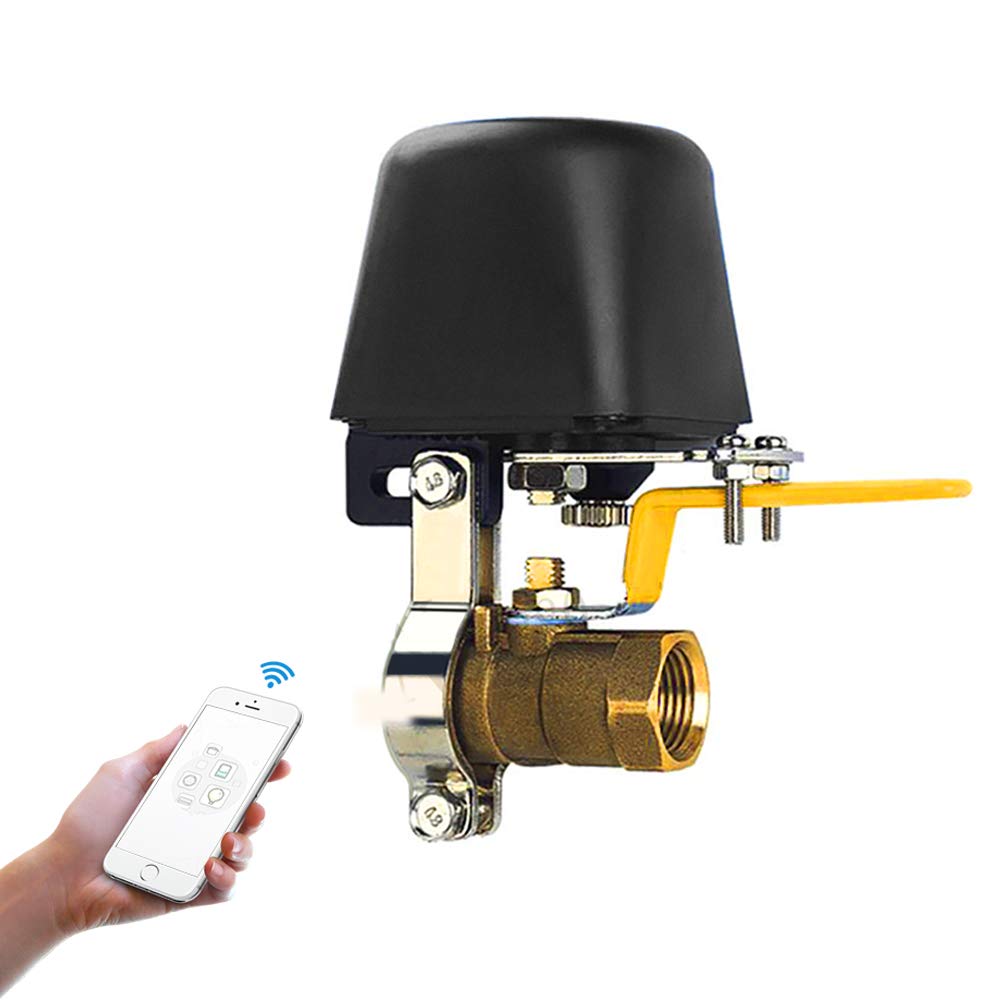 Smart Wifi Water / Gas Valve Controller, Timed Shut On/Off, App Control or Voice Command, Works for Water Pipe or Gas Valve, UK Plug