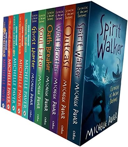 Chronicles of ancient darkness and Gods and warriors michelle paver collection 11 books set