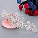 BriLove Women's Bohemian Boho Crystal Cluster Flower Vine Leaf Wedding Bride Bling Hair Comb
