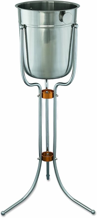 metal ice bucket with stand