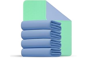 MC Tech 4 Pack - Washable, Reusable, Waterproof 34" X 36" Incontinence, Pee, Bedwetting Protection Pads (34" X 36" Each, Pack