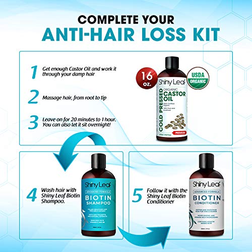 Biotin Shampoo for Hair Loss Treatment for Men and Women, with Advanced Formula Hair Growth Solution, For Thicker and Healthier Hair, Paraben Free, Sulfate Free, 8 oz. (236 ml) Bottle - Thumbnail 5