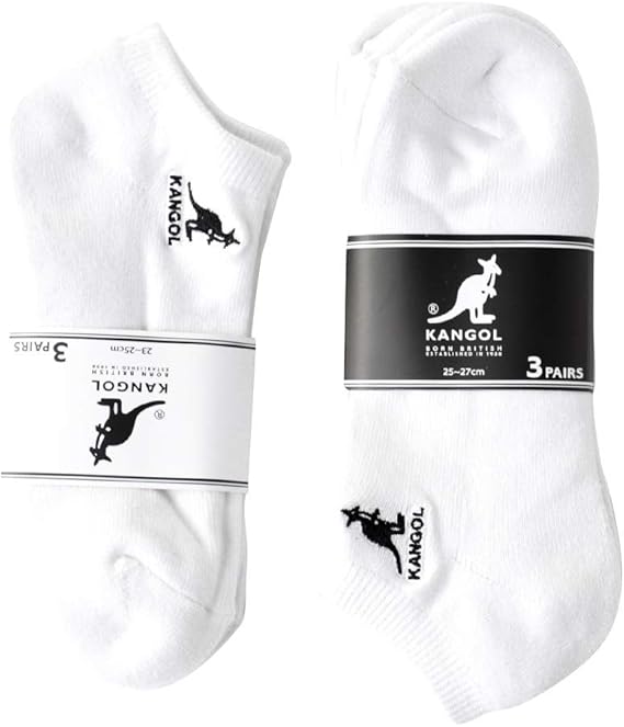 Amazon Kangol カンゴール ロゴ 3pソックス スニーカー ショート丈 ソックス 3足セット 靴下 メンズ レディース 3p パック 靴下 通販