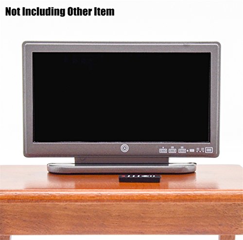 Odoria 1:12 miniature led tv television with remote con…