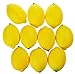 Juvale Fake Fruit Lemons - 10 Piece Artificial Fruit Decorations, Fake Fruit Decoration Still Life Paintings, Storefront, Kitchen Decor, Yellow, 3.7 x 2.5 inches
