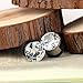 Longbeauty 10mm 00g Stainless Steel Prong Set Clear CZ Ear Plugs Tunnels Stretcher Expander Piercing Gauges with O-Ring