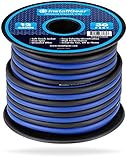InstallGear 12 Gauge Speaker Wire (30-feet - Blue/Black)