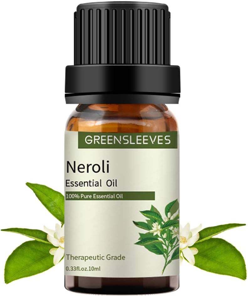 GREENSLEEVES Neroli Essential Oil, 100% Pure, Unidiluted Organic Neroli Aromatherapy Diffuser Oils 10ml