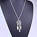 Korowa Charm Dream Catcher Dreamcatcher Beads Feather Pendant Long Necklace