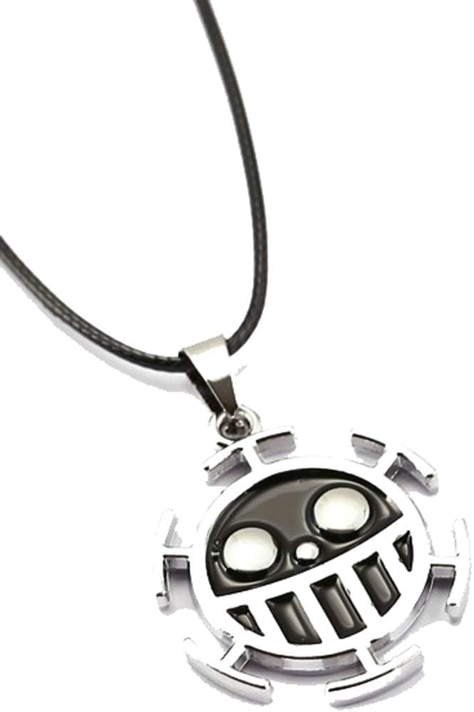 Weeck One Piece Trafalgar Law Necklace Chain Pendant Anime Cosplay
