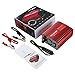 Poweradd 300W Car Power Inverter DC 12V to AC 110V Converter with Dual 3.1A Dual USB Ports for Smartphones, Tablet, Laptop, Breast Pump, Nebulizer and More - Red