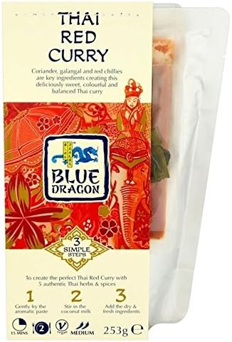 Blue Dragon Thai Red Curry 3 Step Kit 253g - Pack of 6: Amazon.co.uk