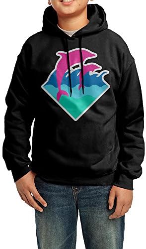Youth Chris Brown Black Pyramid And Pink Dolphin Hooded Sweatshirt