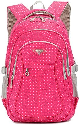 Decompression Heavy Duty Kids School Bookbag Backpack for Girls Red
