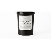Leoben Co | Masculine Aromas | Small Batch | Soy Wax | 40 Hours | Scented Mens Candles with Natural Essential Oils | Vegan (Sandalwood & Musk)