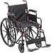 Drive Medical Rebel Lightweight Wheelchair, Red