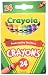 Crayola 24 Count Box of Crayons Non-Toxic Color Coloring School Supplies (2 Packs) primary
