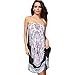 Shawhuaa Womens Sexy Vintage Strapless Summer Sun Dress Beachwear X-Large Black