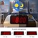 iTronics Digital Clocks for Bedrooms Bedside with 3 Adjustable Brightness, Electric Simple Alarm Clock Large Display with Snooze, Battery Powered