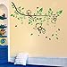 BIBITIME Jungle 3 Monkeys Playing on Tree Branch Wall Sticker Vinyl Decor Decal for Bedroom (DIY, 3 Monkeys)