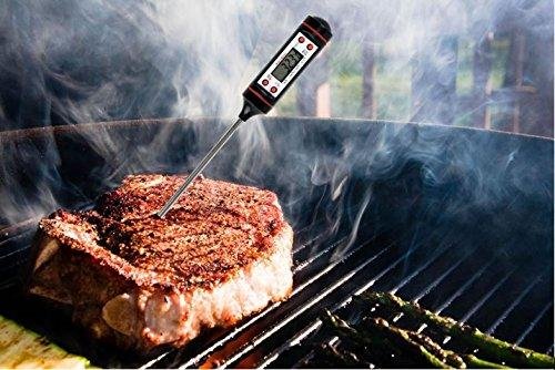 SmartHomes Digital Meat Cooking Thermometer - Ideal Oven Temperature Probe For Food, Grill, BBQ | FREE Recipe Bonus | Auto Shut-off For Maximum Battery Life - Thumbnail 4