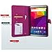 BLU Studio 7.0 II Case, Abacus24-7 Studio 7.0 II Wallet Case, Leather Studio 7 II Flip Cover with Card Holder and Kickstand - Purple Flip Case for BLU Studio 7.0 II Phone (S480u)