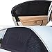 ZOTO Car Rear Window Sun Shade, Premium Breathable Mesh Sun Shield Protect Baby/Pet from Sun's Glare & Harmful UV Rays, Universal Car Curtains Fit for Cars, Trucks and SUV's (Pack of 2,Large Size)