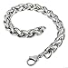 Trendsmax 4mm/6mm/8mm/10mm Wide Stainless Steel Braided Wheat Link Bracelet For Men Women 7-10inch