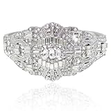 EVER FAITH The Great Gatsby Inspired Art Deco Bracelet Clear Austrian Crystal