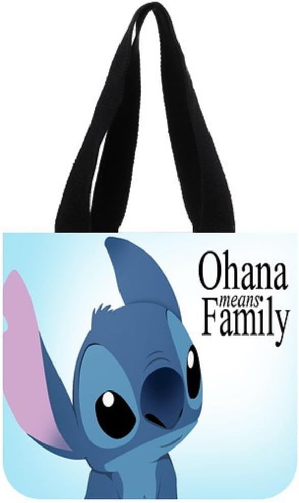 Emana Lilo&Stitch Background Tote Bag for girl Shopping