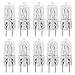 12Vmonster 10 Pack-G8 35 Watt Specialty Lighting Halogen Light Bulbs JCD Type 110v 35W T4 G8 Under Cabinet Puck Lamp Microwave Oven Stove Top Kitchen Appliance Replacement Lighting Bi Pin Clear Lens