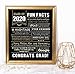 Katie Doodle Graduation Party Supplies 2020 Decorations Centerpieces Gifts - Includes 8x10 Class of 2020 Sign [Unframed], SG019, Black/Gold
