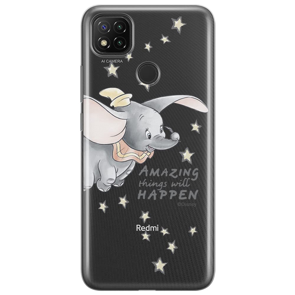 ERT GROUP mobile phone case for Xiaomi REDMI 9C original and officially Licensed Disney pattern Dumbo 010 optimally adapted to the shape of the mobile phone, partially transparent