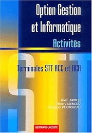 Option gestion et informatique, terminales STT, ACC et ACA