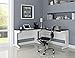 Ameriwood Home Furniture Pursuit L Shaped Desk Bundle, White/Gray